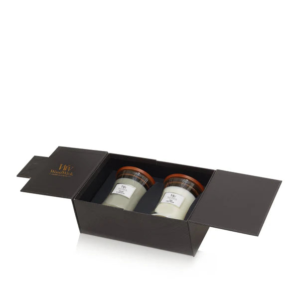 Deluxe Cadeauset - 2x Medium Geurkaarsen