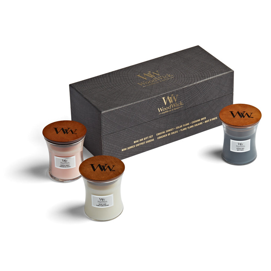 Deluxe Cadeauset – 3x Mini Geurkaarsen - Bloemig