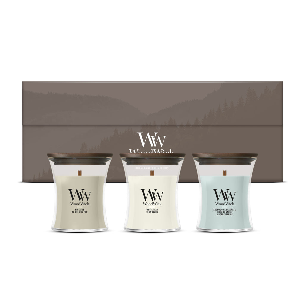 3 Mini Candle Woodland Trio Coffret Cadeau