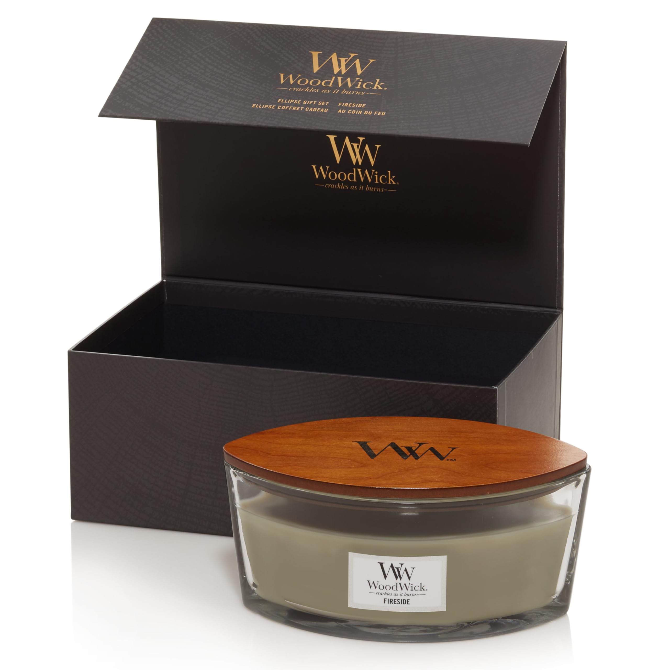 Deluxe Ellipse Geurkaarsen Cadeauset - Fireside