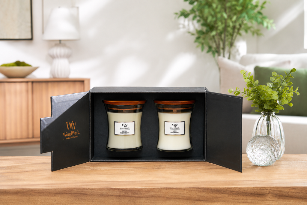 Deluxe Cadeauset - 2x Medium Geurkaarsen