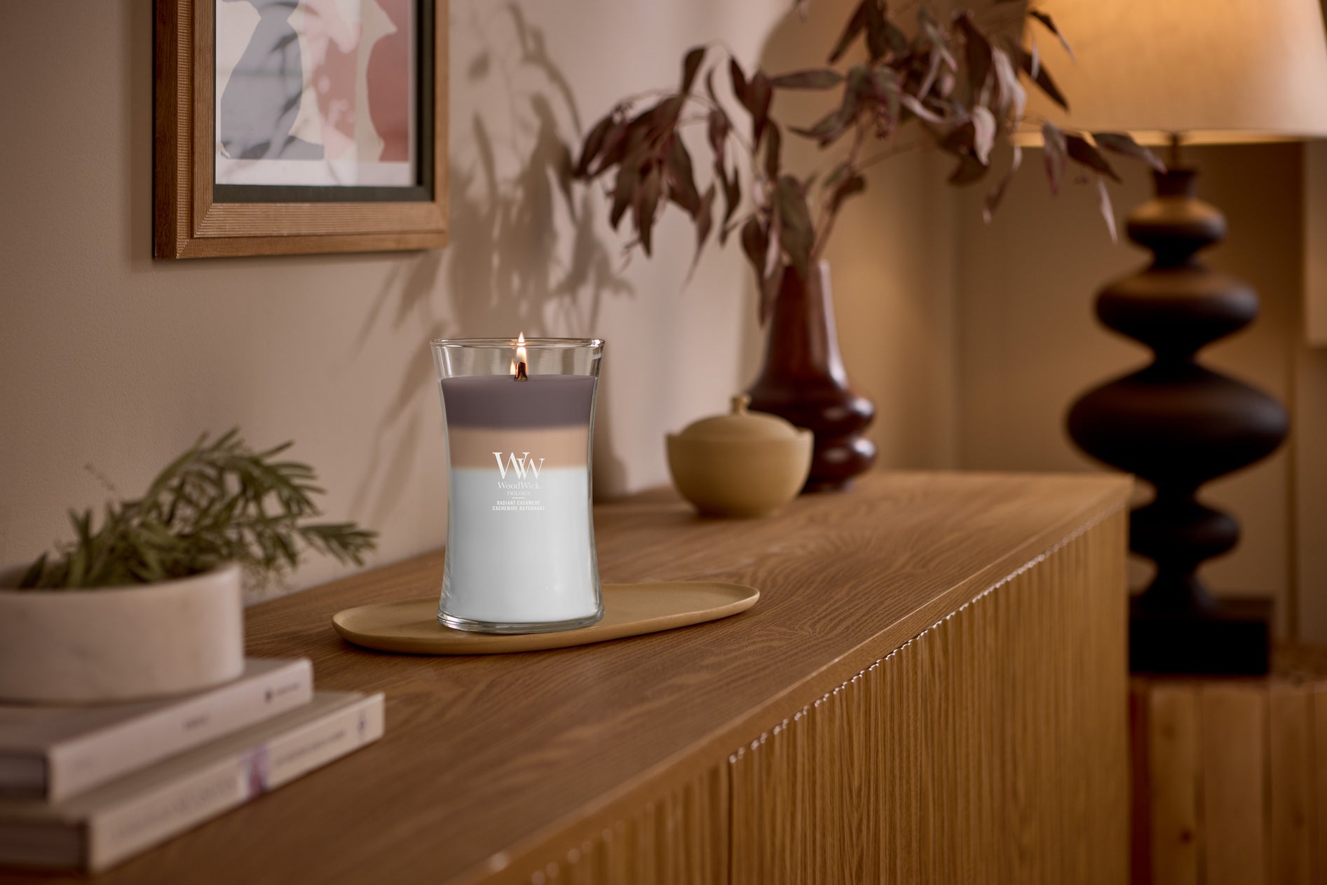 Trilogy Radiant Cashmere Medium Geurkaars