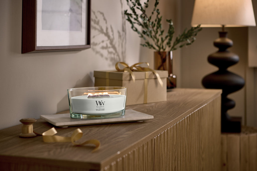 White Tea & Jasmine Ellipse Geurkaars